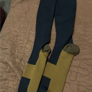 Stylish Black and Gold Men's Socks